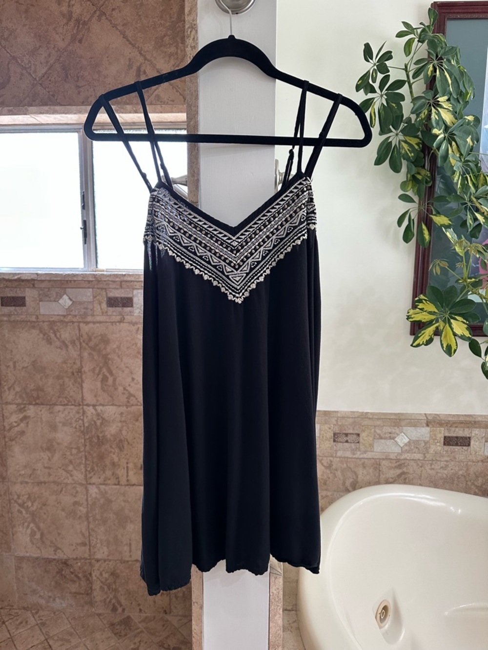 Y2K Style American Eagle Outfitters Black Summer Mini Slip Dress or Cover Up